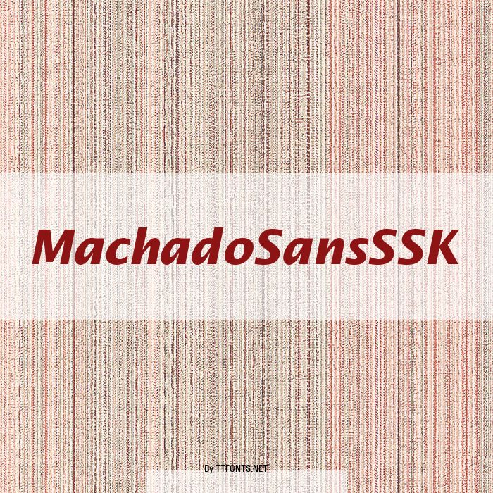 MachadoSansSSK example